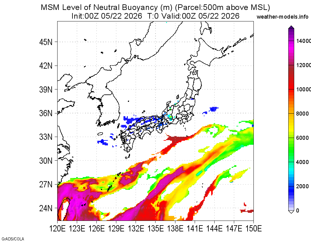 最新MSM - Weather Models